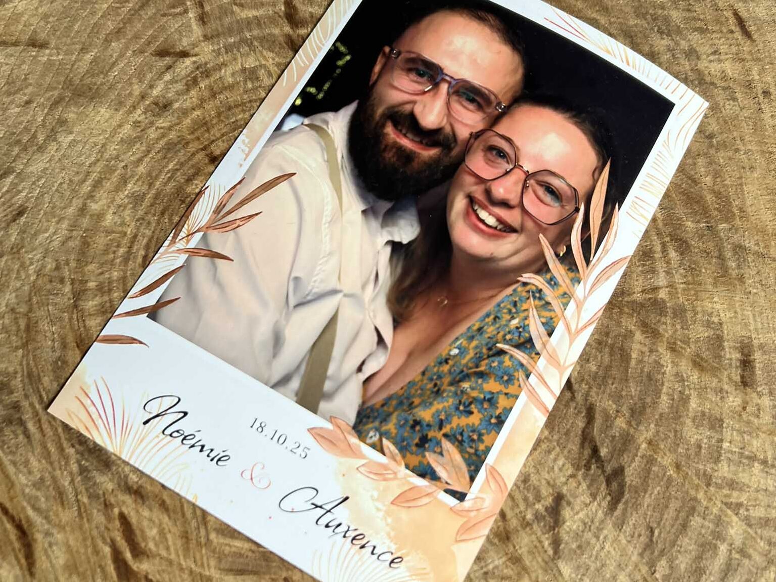 Precious Memories Box's Photobooth personnalisation